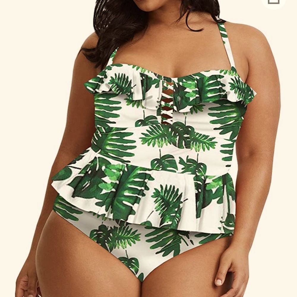 3XL Peplum Bathing Suit